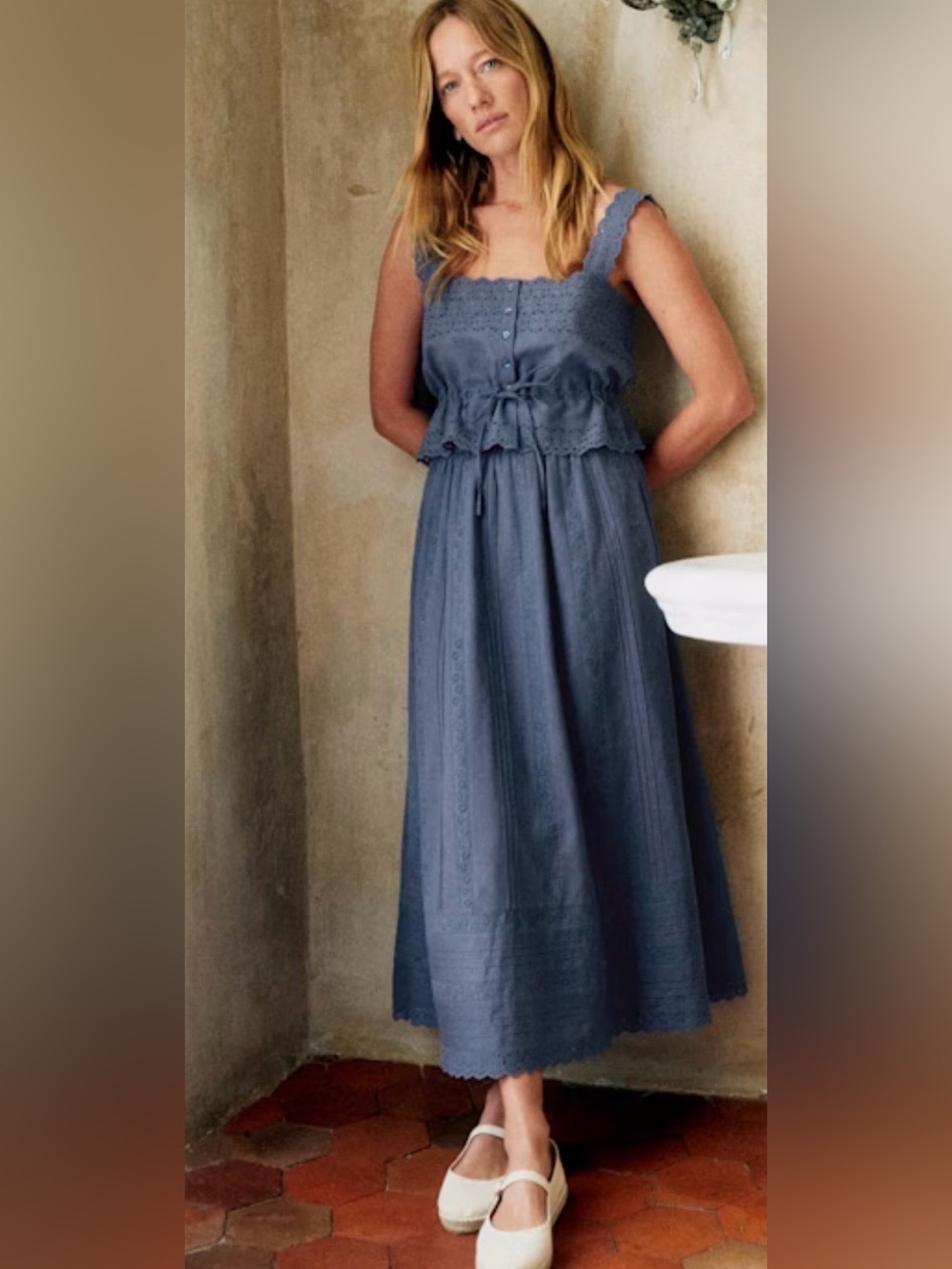 Sézane Nouri Top in Mineral Blue!